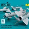 RESKIT RS32-0582 R-27ET (AA-10 Alamo-D) missiles (4 pcs) (MiG-29, Su-27, Yak-141) (3D Printed) (1/32)